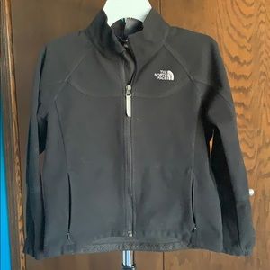 Kids black North Face Windwall jacket